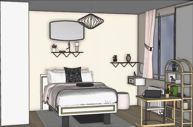 Art Déco au naturel - Décoration et agencement d'une chambre